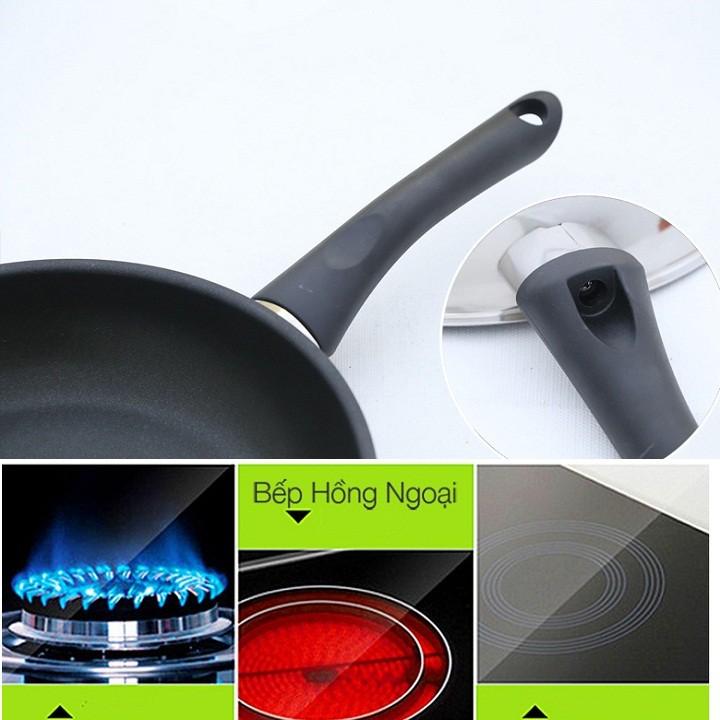 Chảo inox 3 đáy 24 cm cao cấp