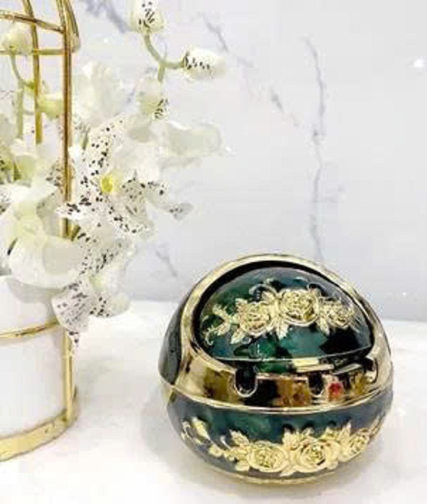 [KoSuyTu] GẠT TÀN TRÒN - Chất Liệu Hợp Kim Cao Cấp Ko Gỉ 10 x 9 CM - Có Nắp Đậy Sạch Sẽ – Thiết Kế Sang Trọng, Tinh Tế, Bền Đẹp Và Tiện Dụng