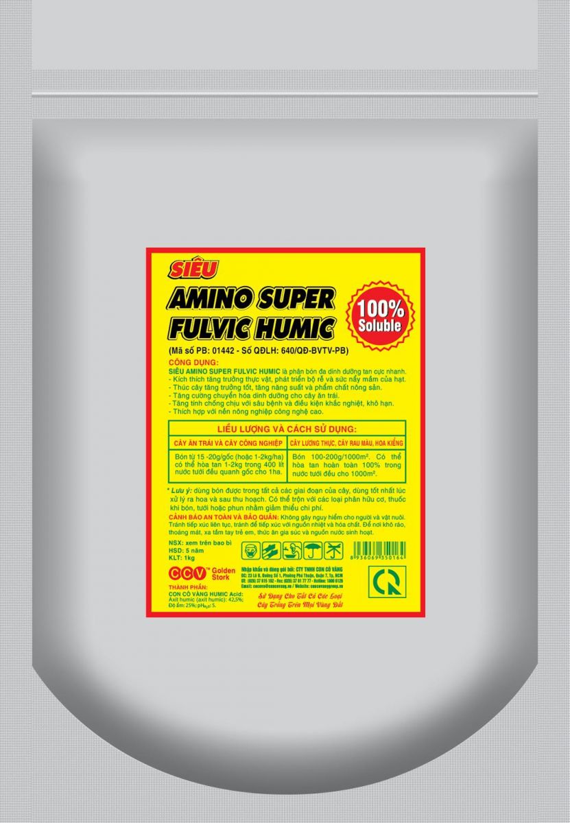 Phân bón hữu cơ : Amino Super Fulvic Humic