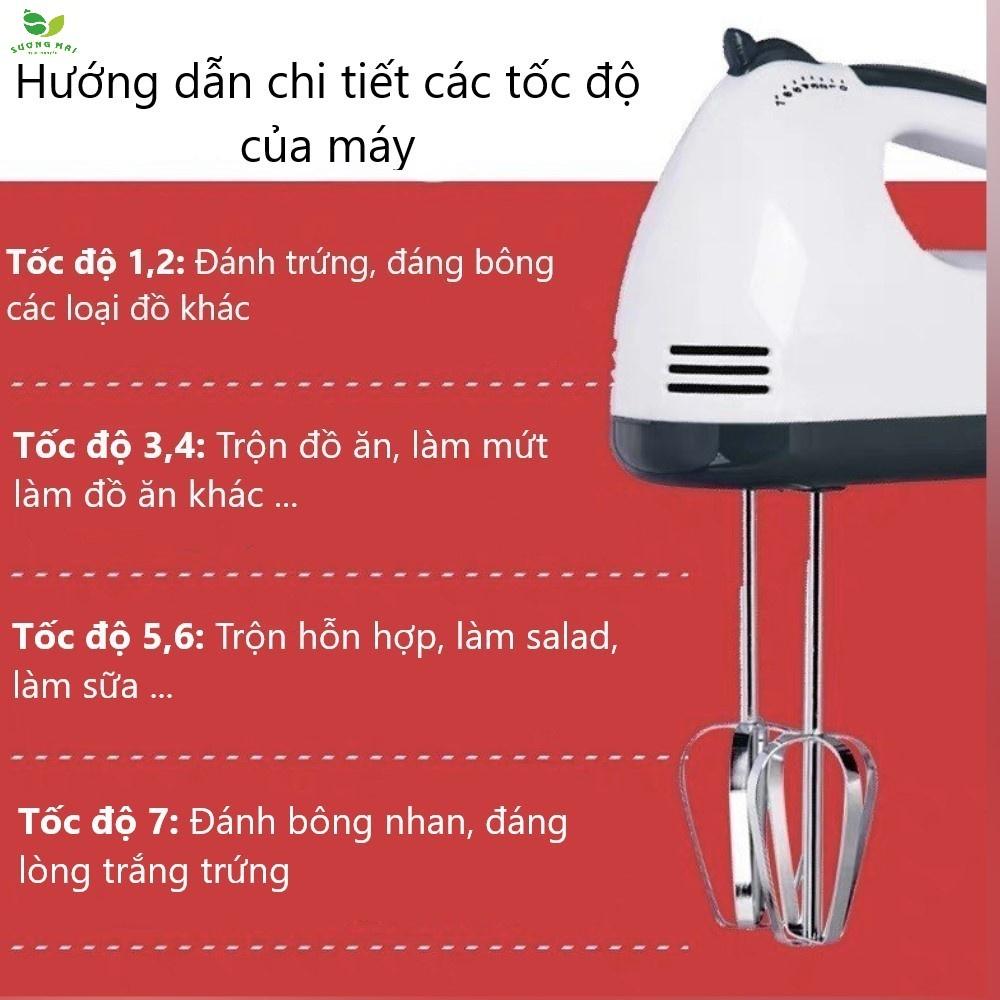 Máy đánh trứng 7 tốc độ Scarlett