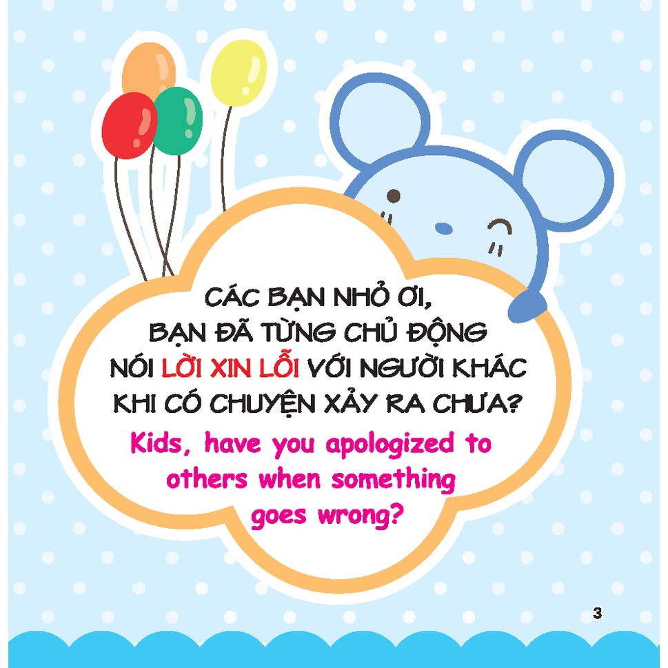 Rèn Luyện Kỹ Năng Giao Tiếp Bằng Tranh Cho Bé - Lời Xin Lỗi