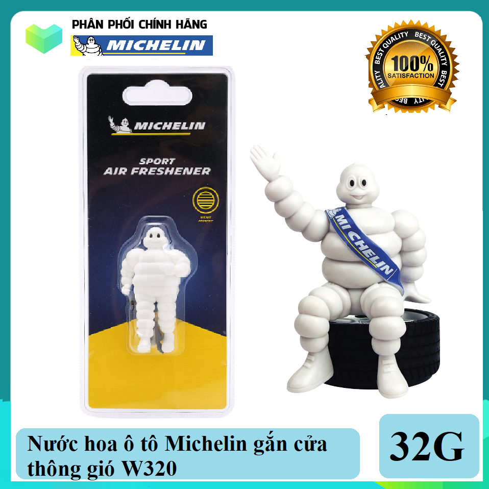 Nước hoa ô tô Michelin gắn cửa thông gió W320 - Nhiều mùi hương (Hàng thanh lý)