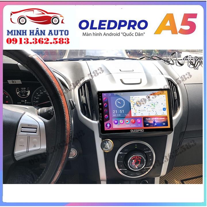 Bộ màn hình OLEDPRO A5, A3 cho xe CHEVROLET DMAX, trọn bộ màn hình, mặt dưỡng,dây nguồn theo xe