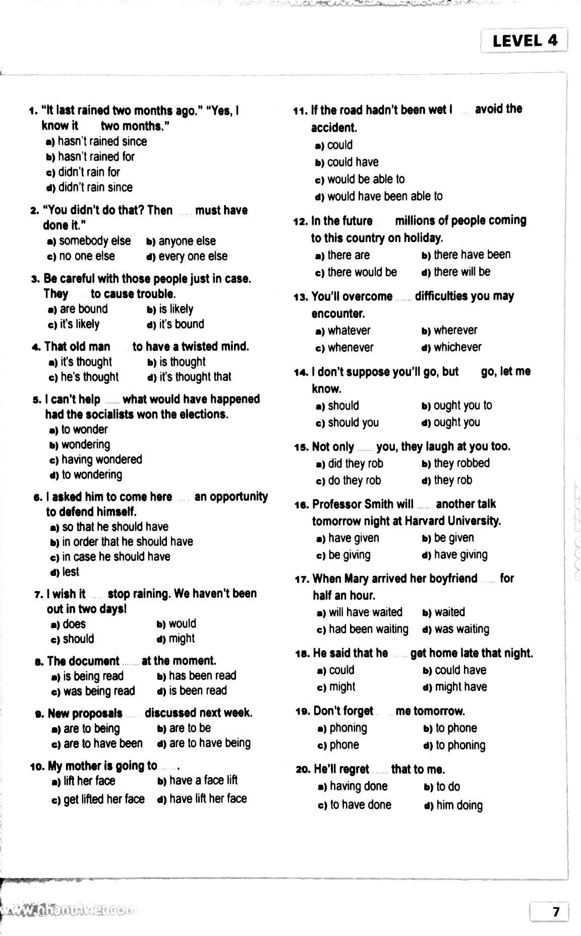 2000 Tests Advanced Level (Không CD)