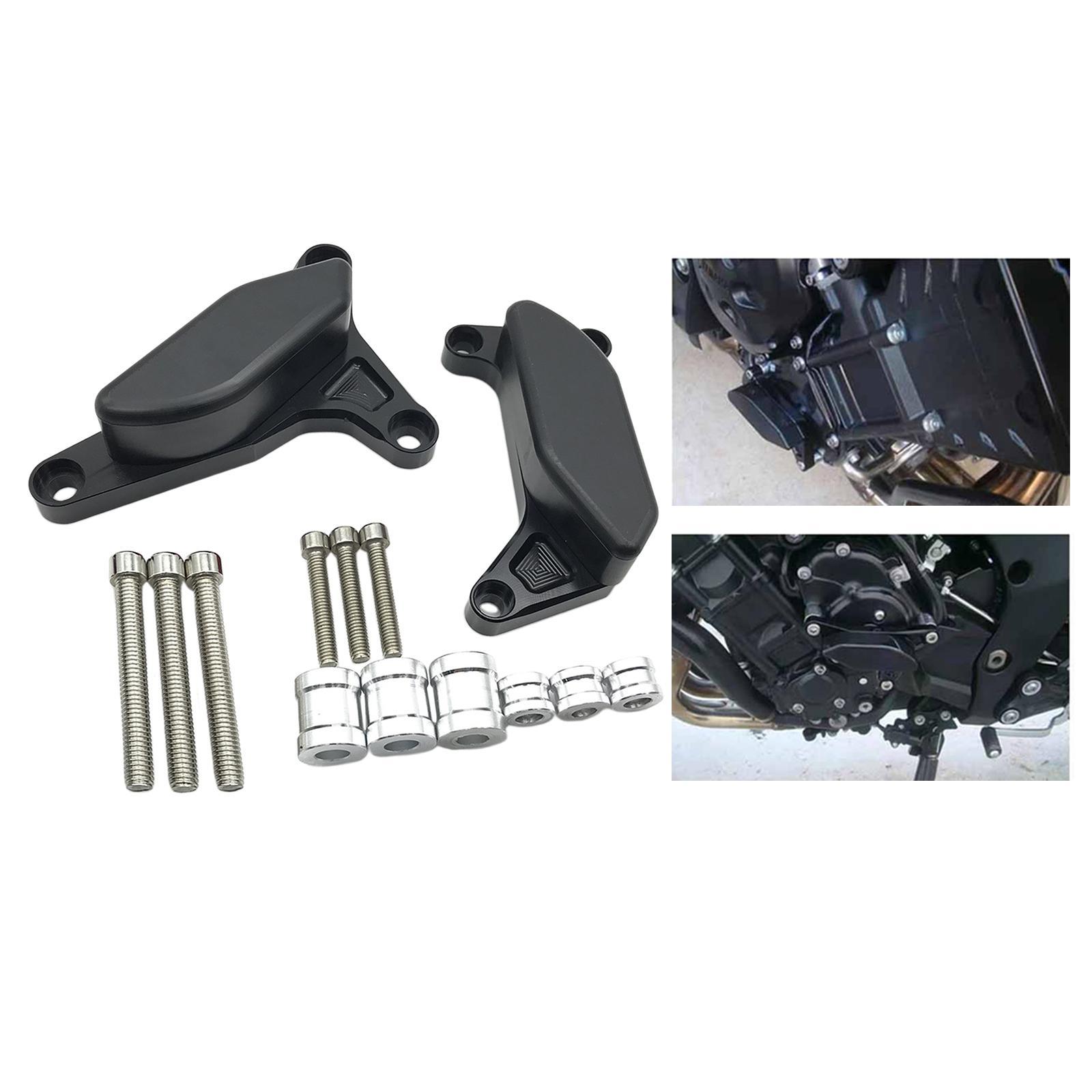 Motorcycle Engine Guard Slider Cover For Fazer 2006-2016 Black