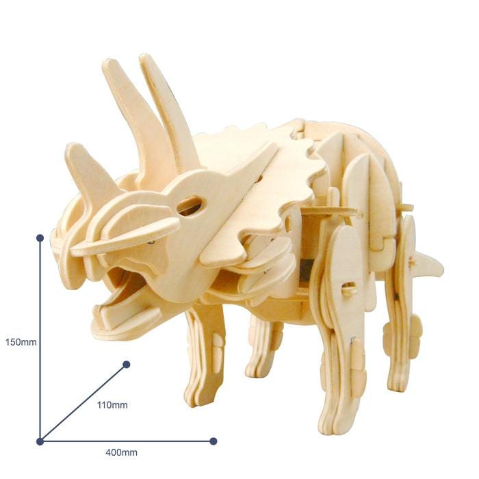 Bộ mô hình khủng long lắp ráp bằng gỗ 3D 