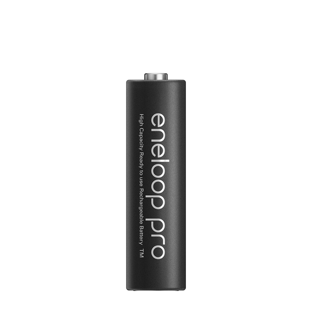 Pin sạc Panasonic Eneloop AA 2550mah BK-3HCCE4BT5 (Vỉ 4 viên) (Đen) - Hàng chính hãng