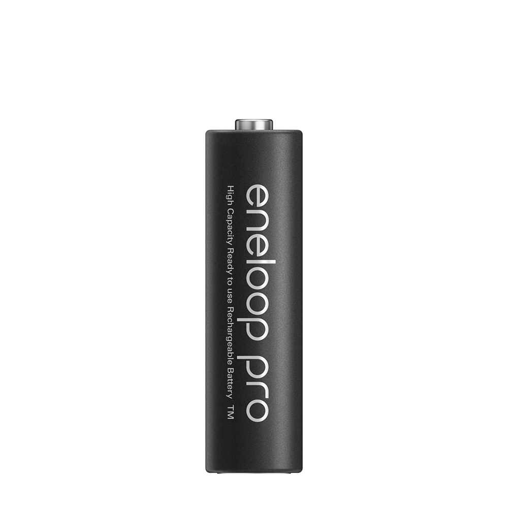 Pin sạc Panasonic Eneloop AA 2550mah BK-3HCCE4BT3 (Vỉ 4 viên) (Đen) - Hàng chính hãng