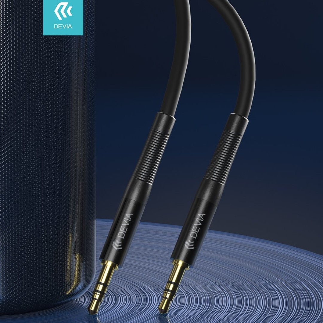 Cáp âm thanh audio Devia Ipure Series 3.5mm plug 1m - Hàng chính hãng
