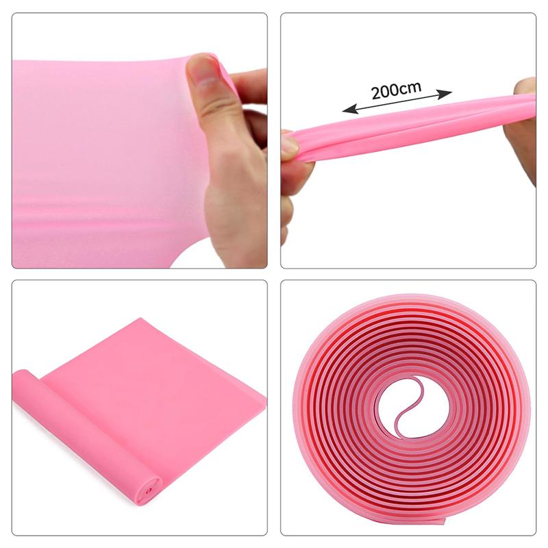 1,5/2M Yoga đàn hồi kéo dài dải cao su tập thể dục tập thể dục thiết bị tập thể dục đàn hồi và tập thể dục yoga Color: Green Size: 2000x150x0.35mm
