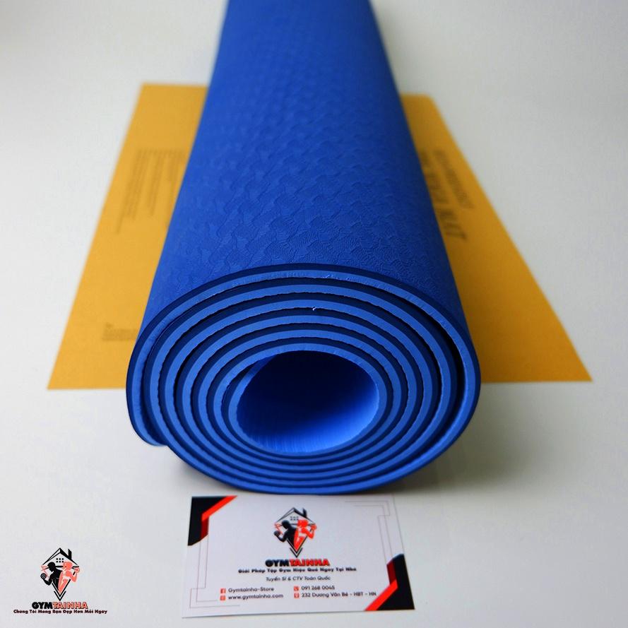 Thảm Tập Yoga 6mm Cao Cấp, Thảm Yoga TPE 2 Lớp Cao Cấp Chống Trượt, Thảm Tập Gym Yoga Pilates, Thảm Yoga TPE