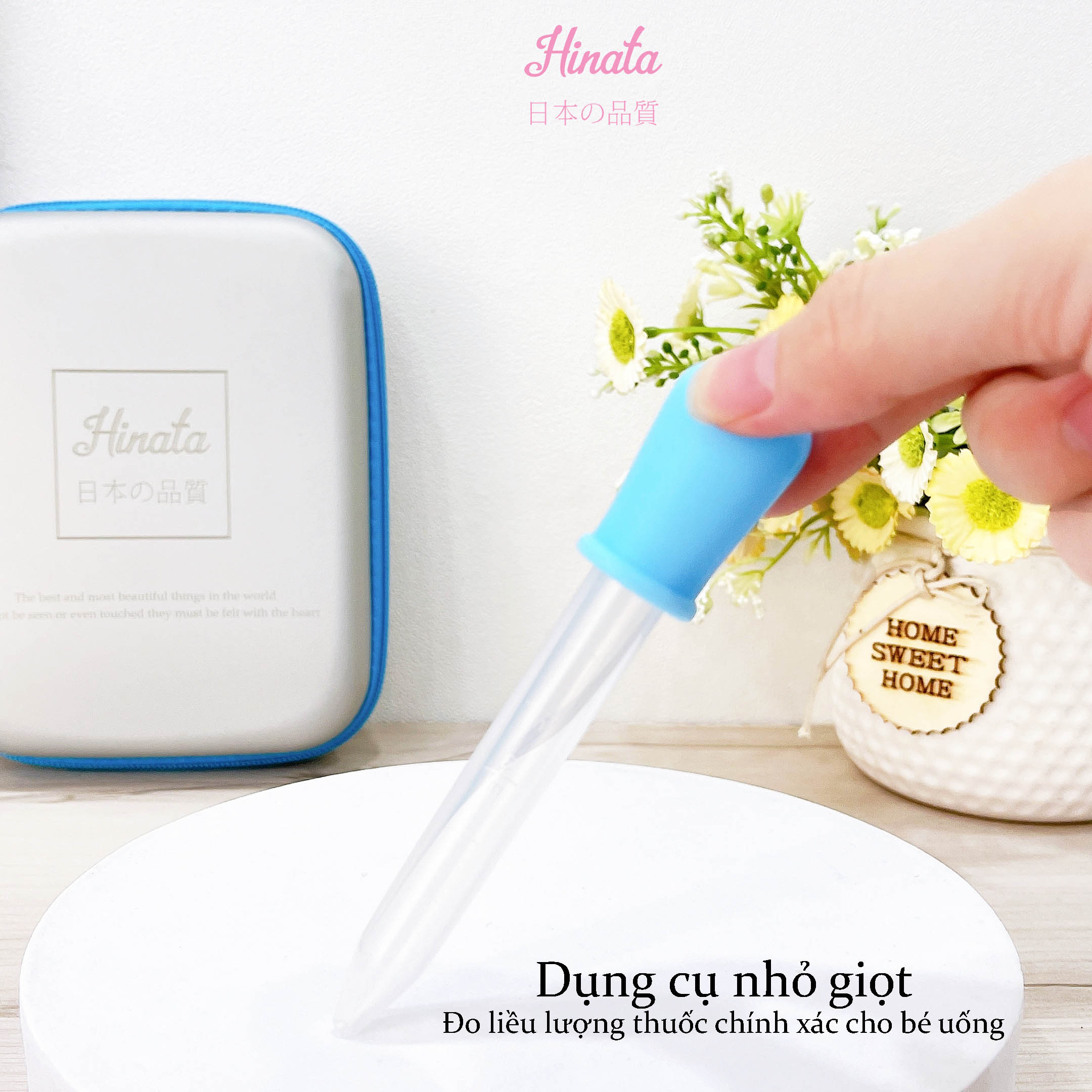 Bộ dụng cụ chăm sóc trẻ sơ sinh và trẻ nhỏ BK01 - 8 món (cắt móng, nhiệt kế, hút mũi,.) - Thương hiệu Hinata Nhật Bản