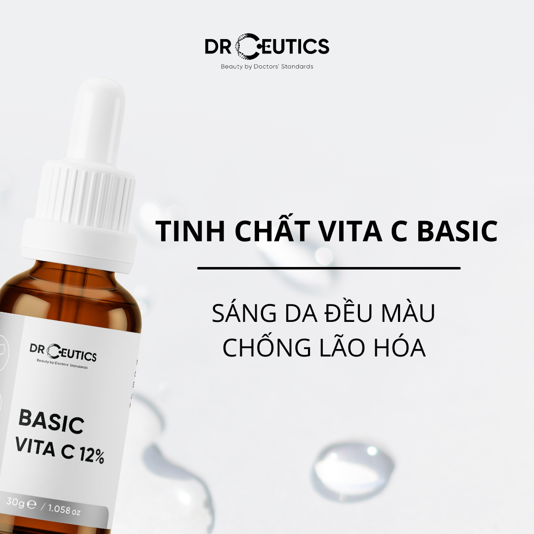 Tinh Chất Làm Sáng Đều Màu Chống Lão Hoá Da DrCeutics Basic Vita C12 30g