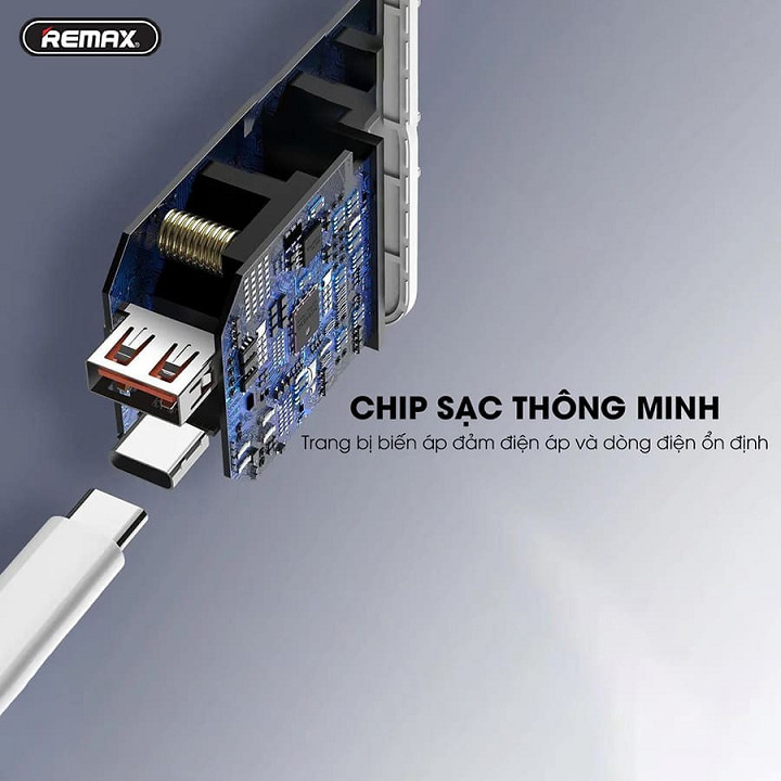 Bộ Cốc Sạc nhanh Remax RP-U37 tích hợp 2 cổng USB QC 3.0 và PD 18W (Sạc nhanh cho iPhone) kèm Cáp Type C to Light-ning - HÀNG CHÍNH HÃNG