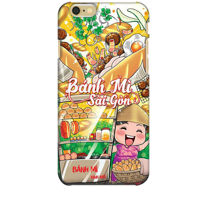 Ốp lưng dành cho điện thoại IPHONE 6 hình Bánh Mì Sài Gòn - Hàng chính hãng