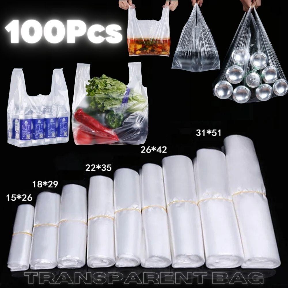 Set 100 Túi Nhựa Trong Suốt Đựng Thực Phẩm Tiện Lợi