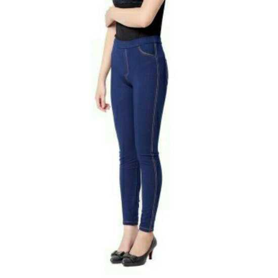 Hot Quần legging dài giả jean thời trang