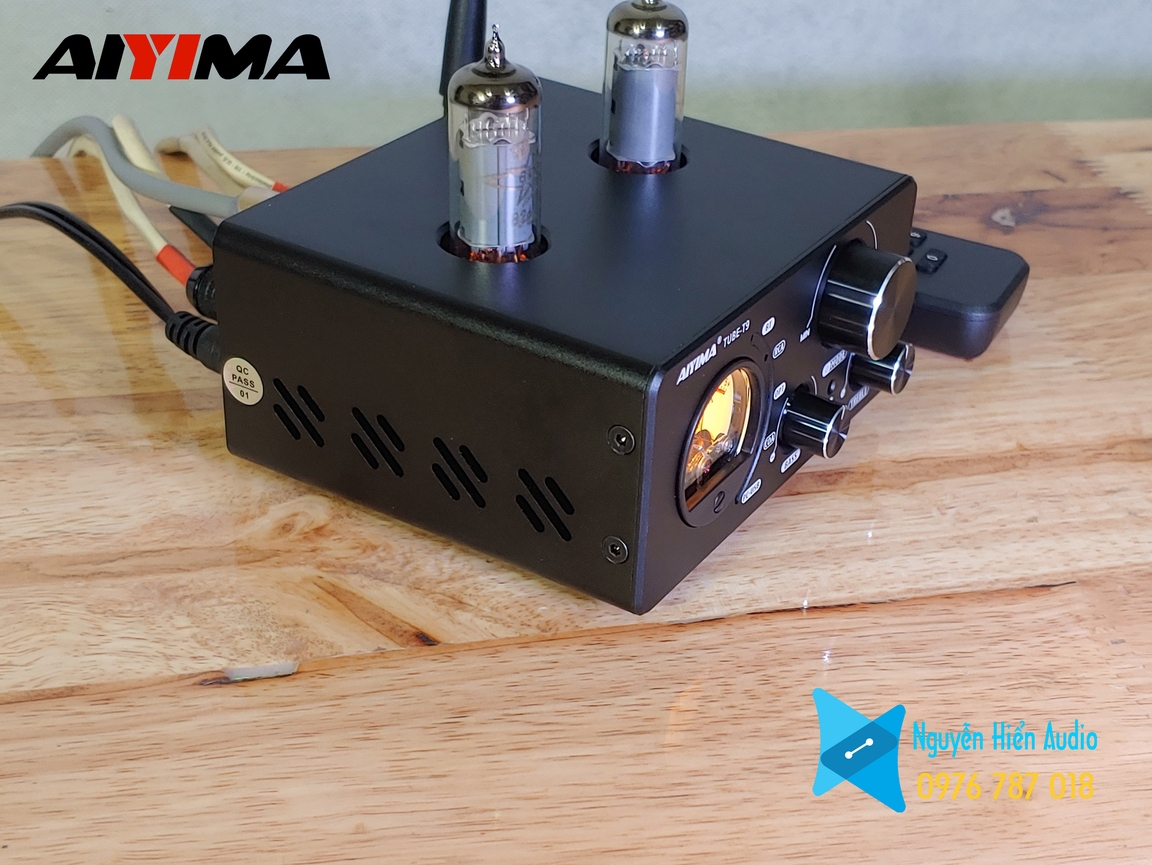 Amply AIYIMA Tube T9 kết hợp giải mã và pre đèn tặng dây quang hãng choseal 1.5m