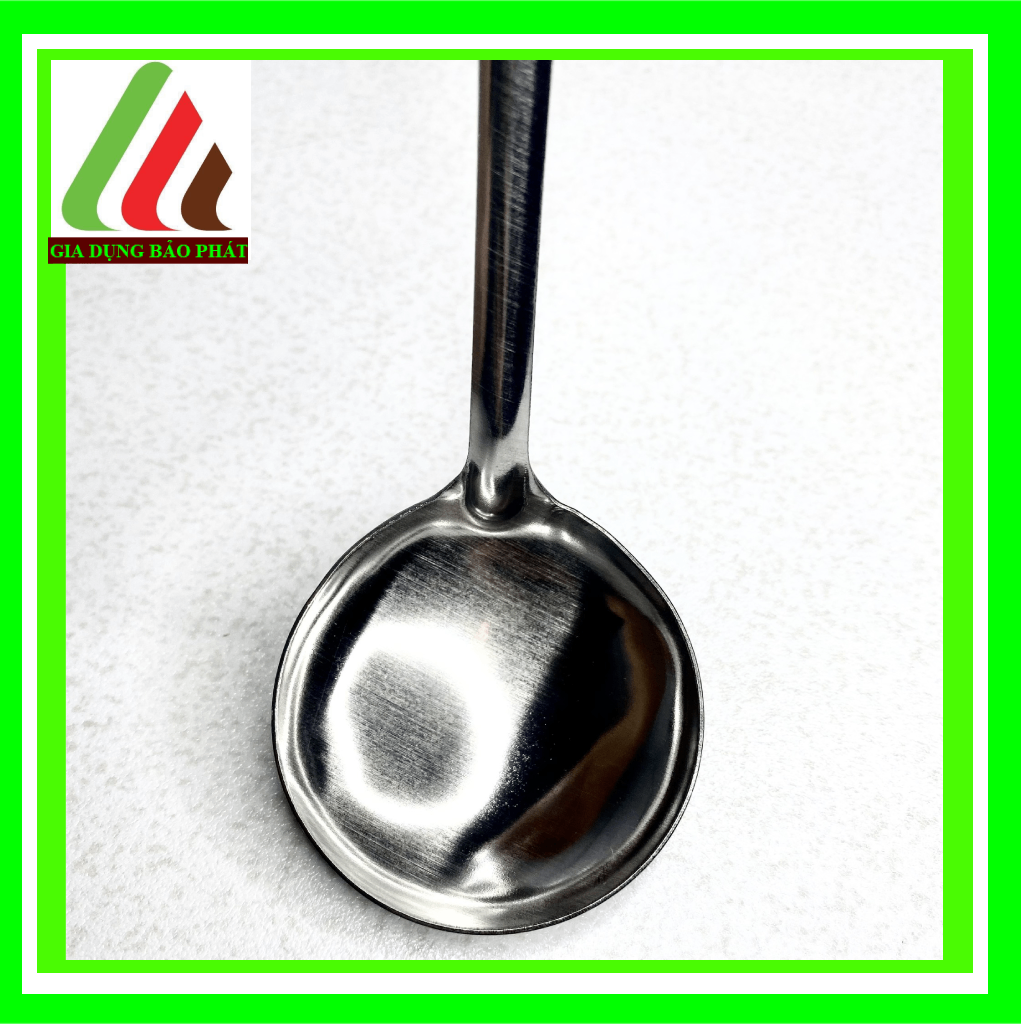 Set 3 vá đặc, lỗ, xẻng inox dài 28cm truyền thống sáng bóng dày dặn - dụng cụ nấu ăn