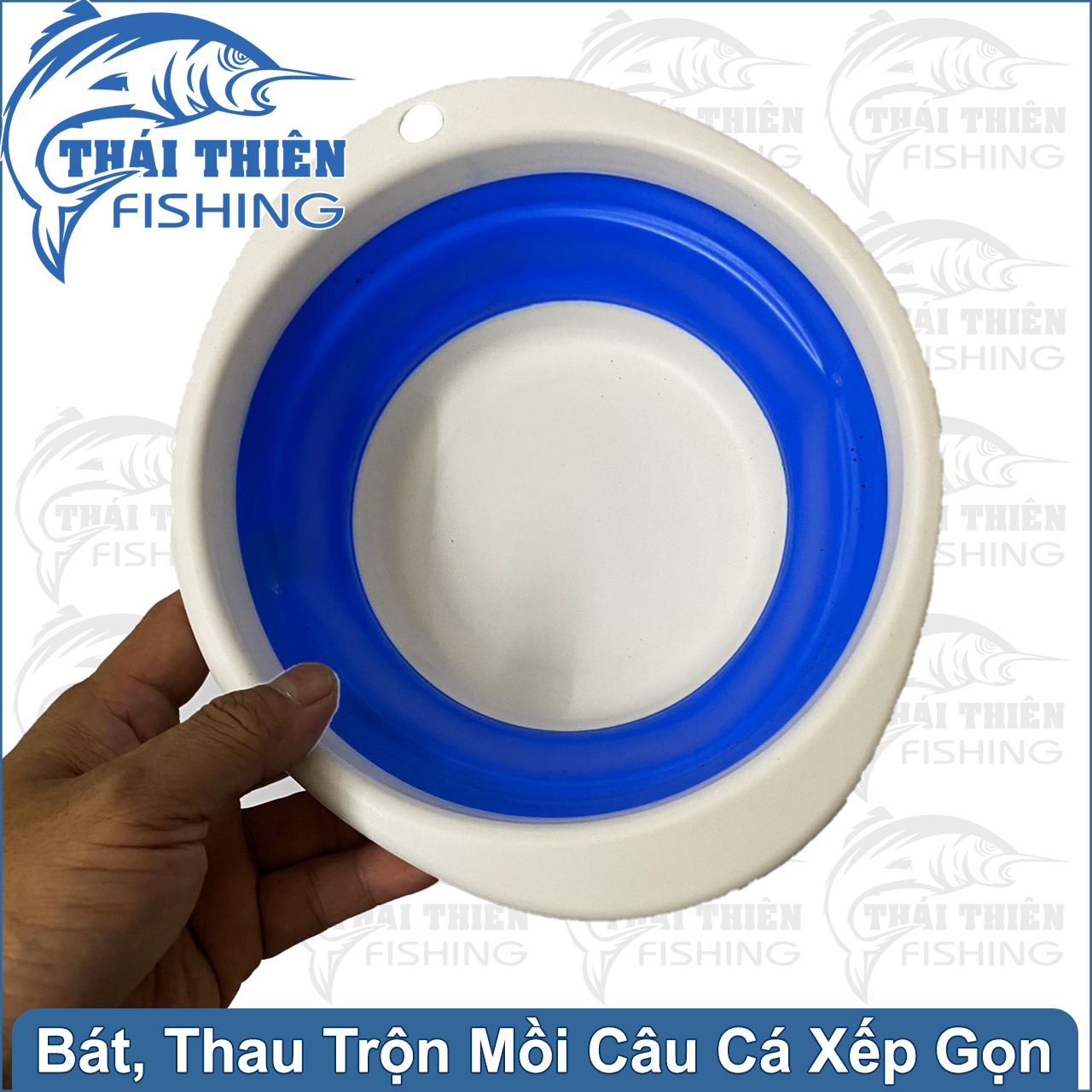 Bát Trộn Mồi Câu Cá Thau Pha Mồi Xếp Gọn Tiện Lợi