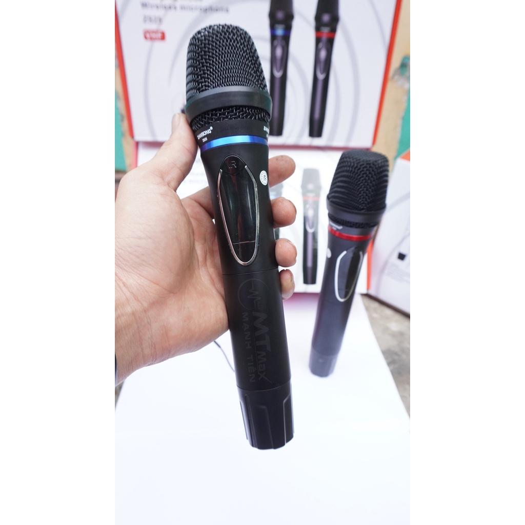 Micro Đa Năng Karaoke Zansong ZS25 dùng cho Loa Kéo, Âmli, Mixer, Sound Card- Mic Không Dây ZS25 Kèm 2 Cái Pin Sạc