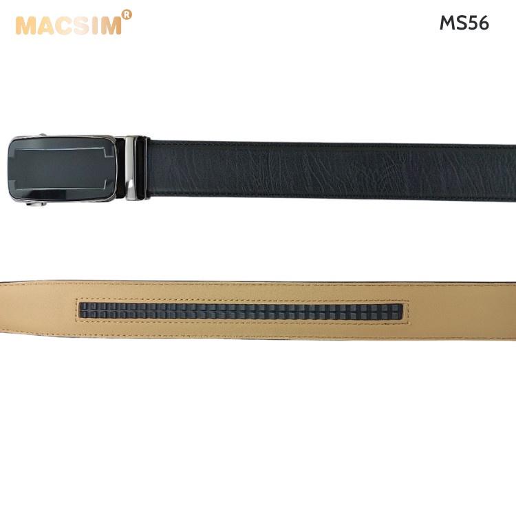 Thắt lưng nam -Dây nịt nam da thật cao cấp nhãn hiệu Macsim MS56