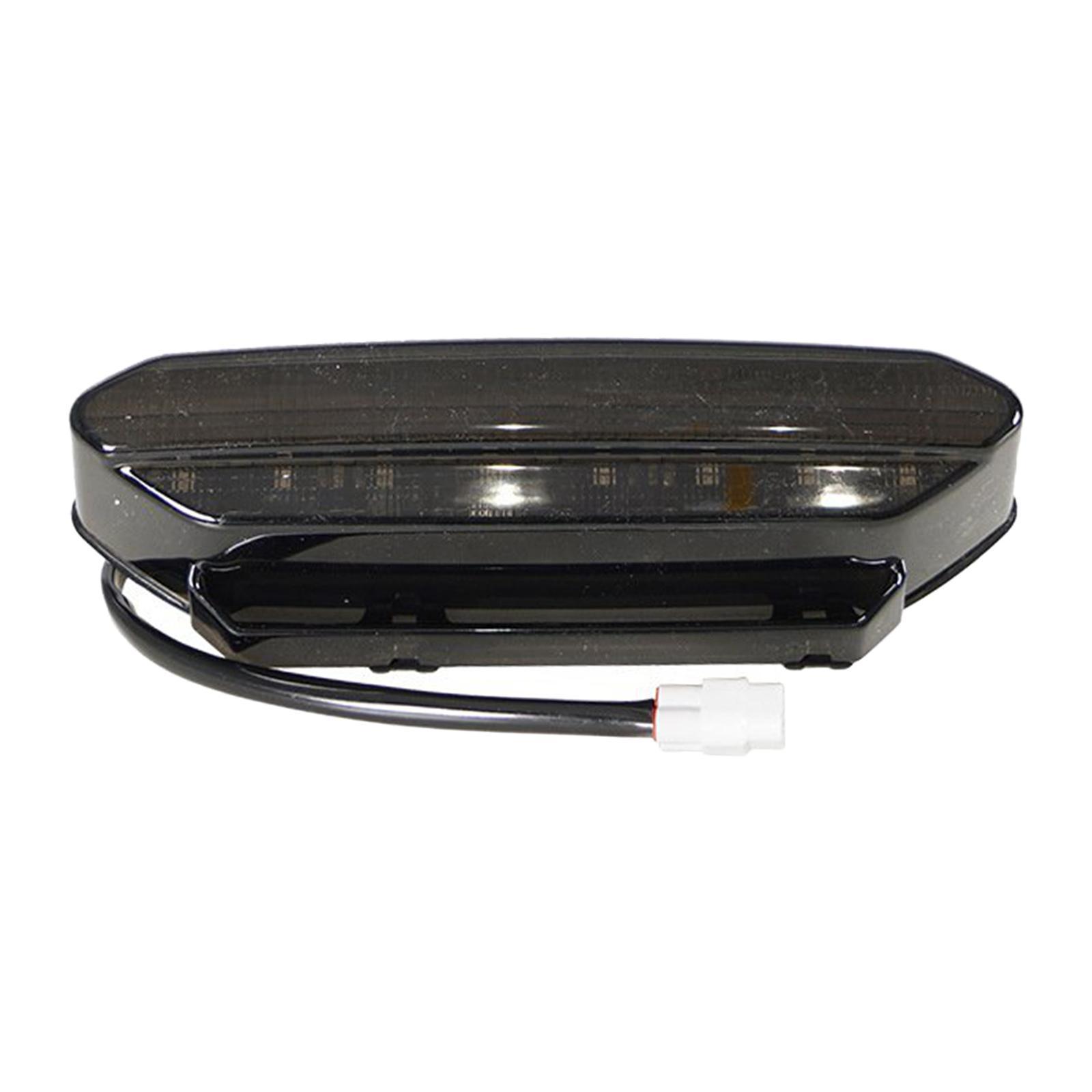 Motorcycle Rear Led Brake Tail Light Indicators Black