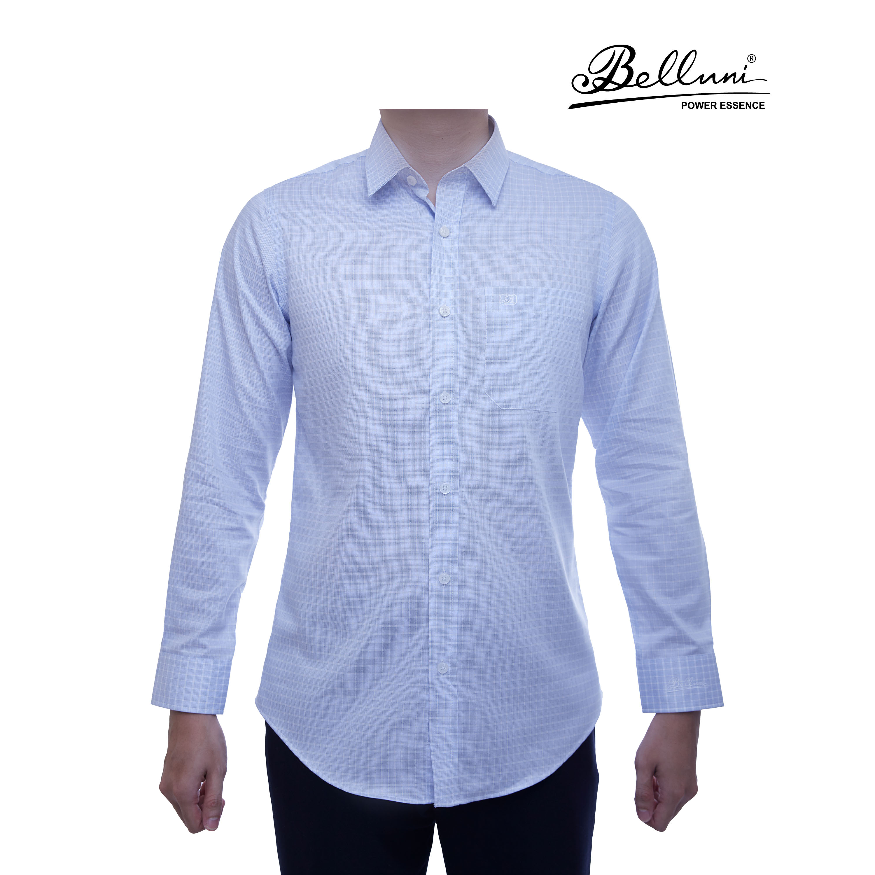 Áo sơ mi nam dài tay BELLUNI LUXURY Chất  Cotton cao cấp màu sắc trang nhã sang trọng - ABD.CM.BE.164.B7