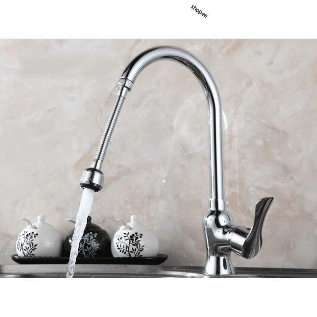 HS VÒI RỬA BÁT INOX TĂNG ÁP XOAY 360 ĐỘ, LẮP BỒN RỬA BÁT, RỬA TAY