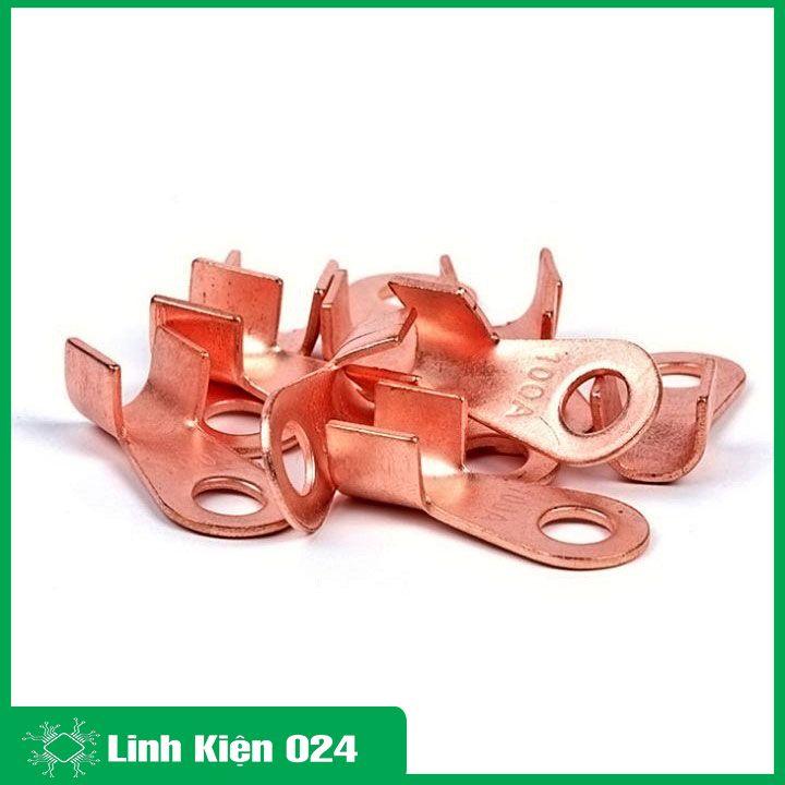 Cos dây điện đồng đỏ OT 5A-100A, cốt bấm nối dây điện, bắt bình ắc quy xe đạp điện, xe máy, loa âm thanh