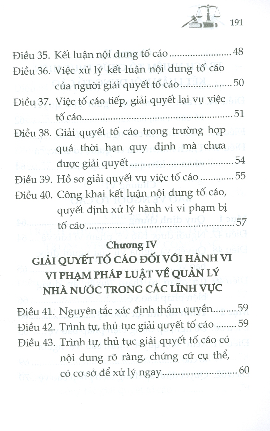 Luật Tố Cáo Và Văn Bản Hướng Dẫn Thi Hành