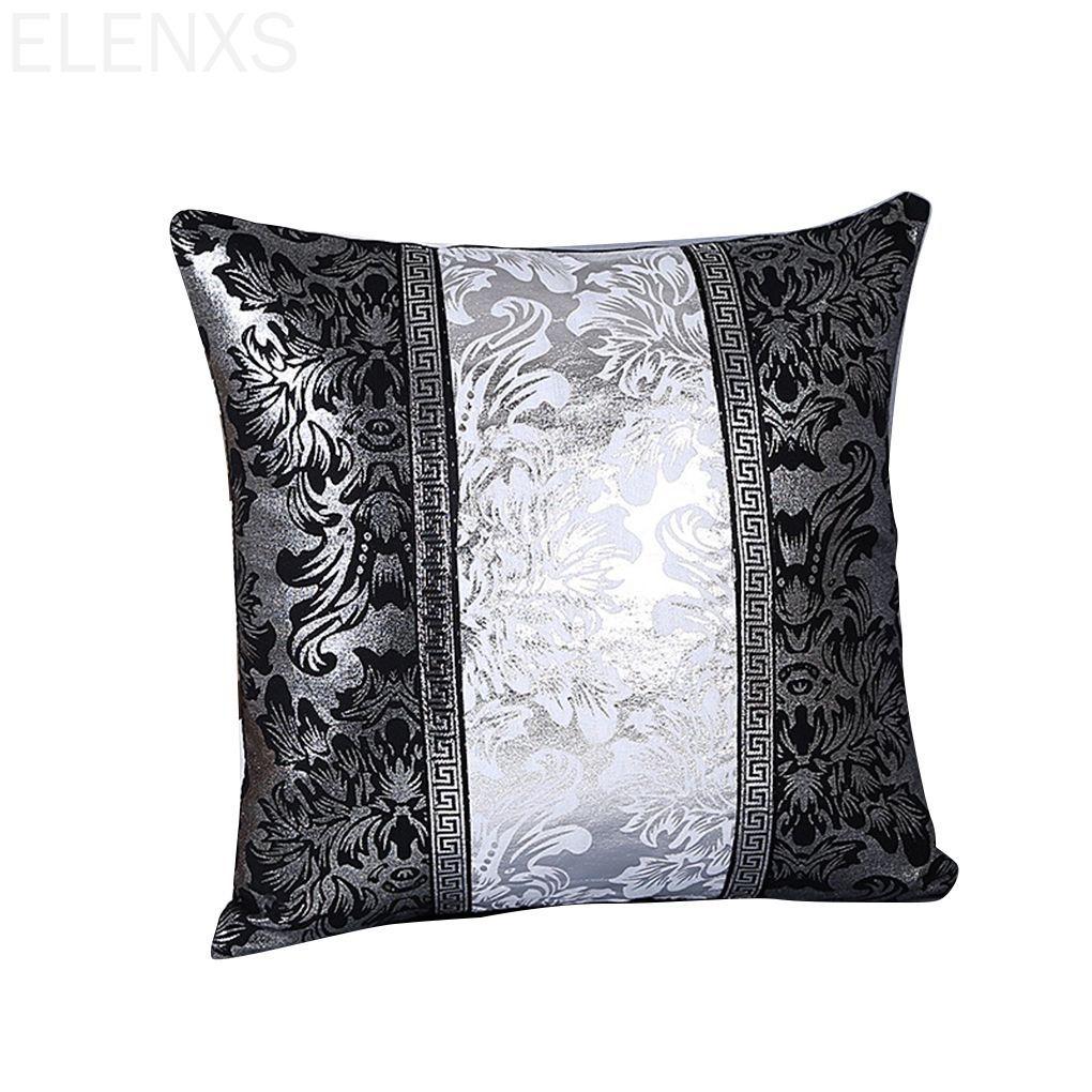 Floral Pattern Pillow Case Sofa Throw Cover Pillowcase Pillowslip Contrast Color Pillows Decor ELEN