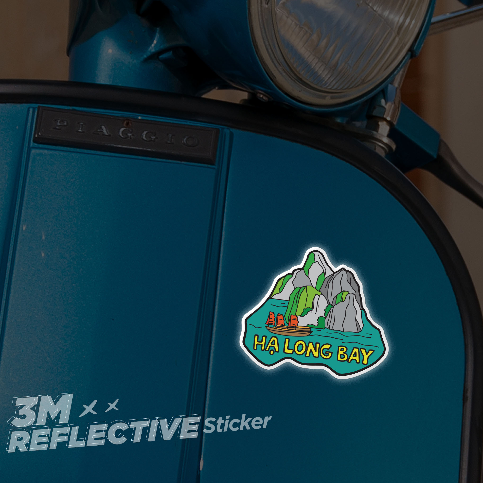 VINH HA LONG 3M - Reflective Sticker Die-cut Hình dán phản quang thương hiệu STICKER FACTORY
