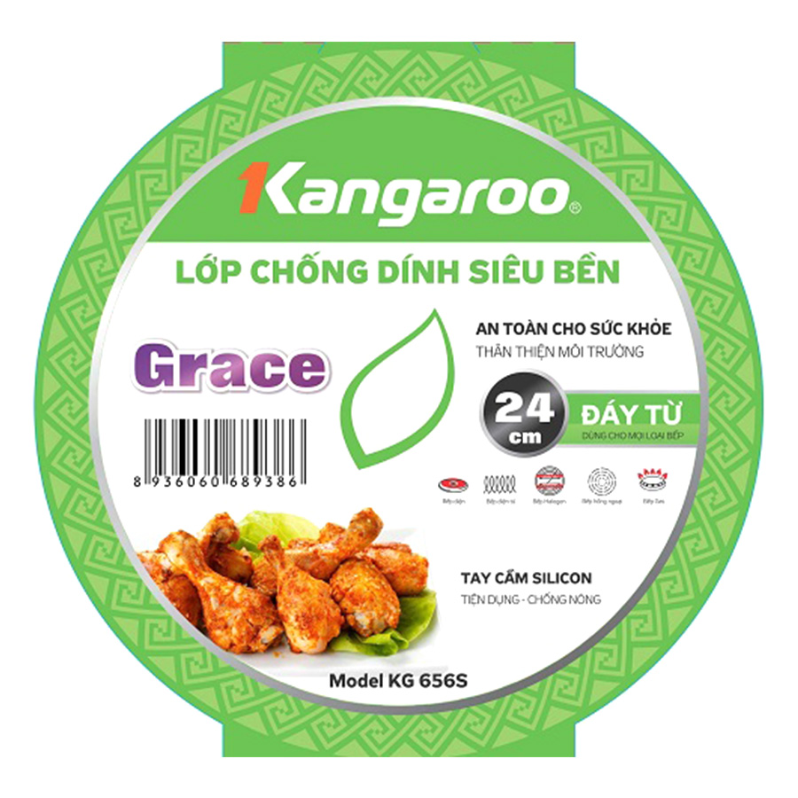 Chảo Nhôm Chống Dính Kangaroo KG656S (24cm)