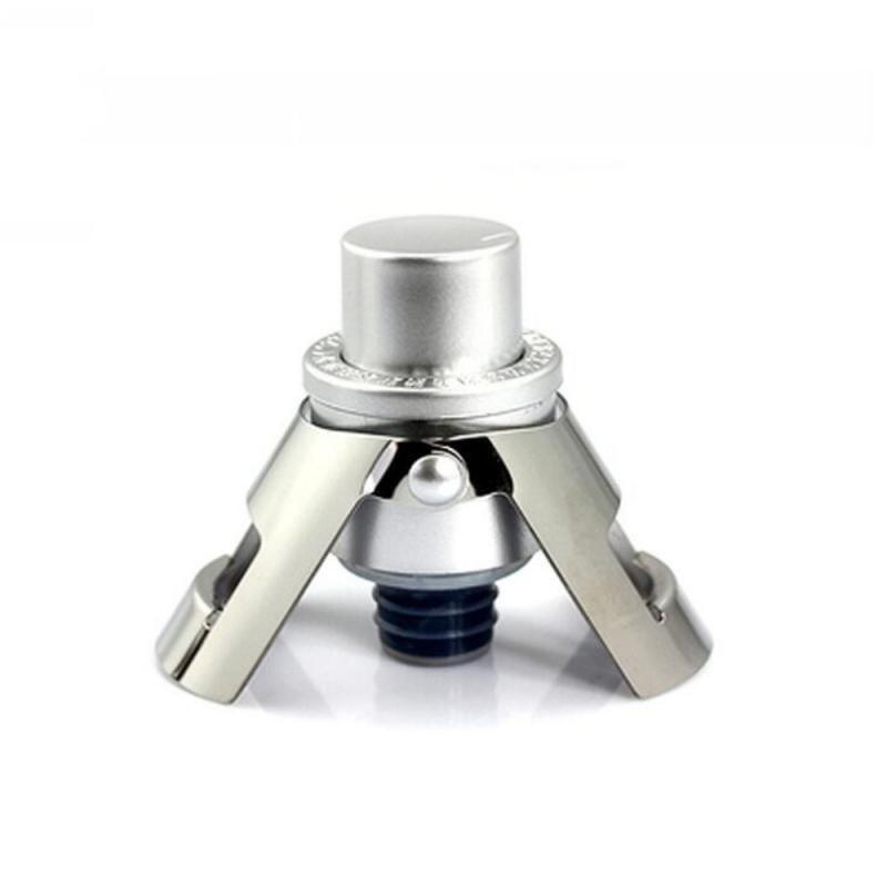 304 Stainless Steel Wine Bottle Stopper Sealed Storage Wine Stopper Portable Sealing Machine Bar Tools Barware Wine Cork Cap