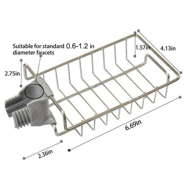 Kệ Để Đồ Rửa Chén Bằng Inox Cạnh Vòi Rửa Không Gỉ, Tiện Dụng Cho Nhà Bếp Của Bạn