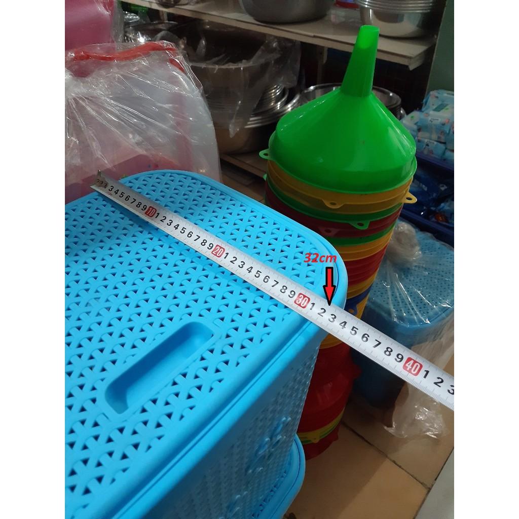 GIỎ NẮP HOA GIẢ MÂY VIỆT NHẬT