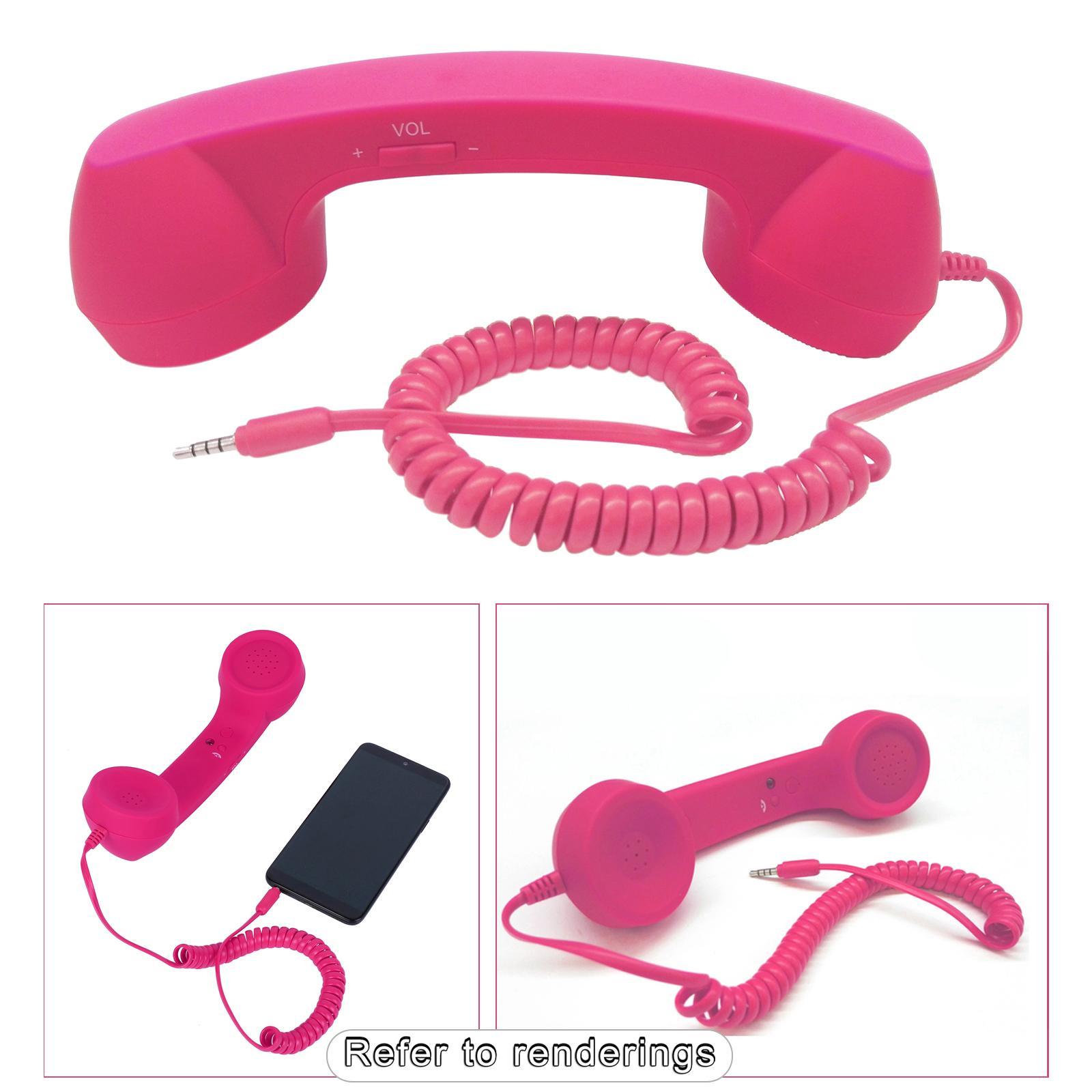 2-3pack Retro Telephone Handset 3.5mm Classic Mini for iPhone iPad Mobile Phones