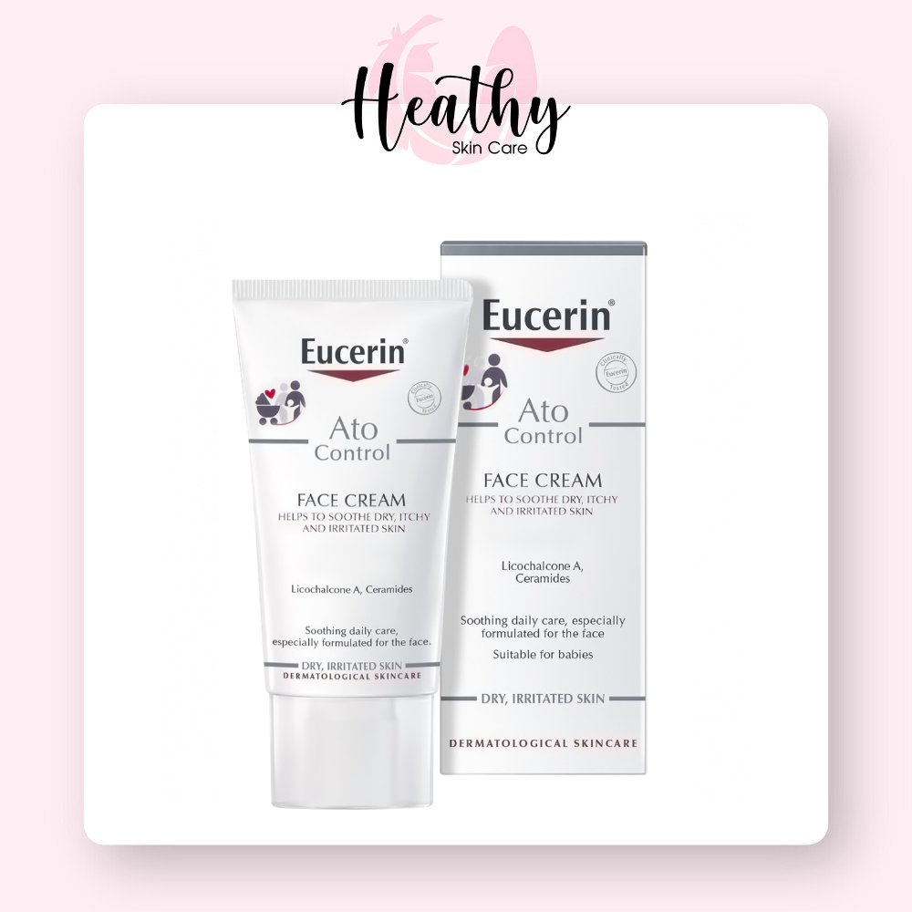 Eucerin Kem Dưỡng Giảm Ngứa, Đỏ Cho Da Mặt Ato Control Face Cream 50ml