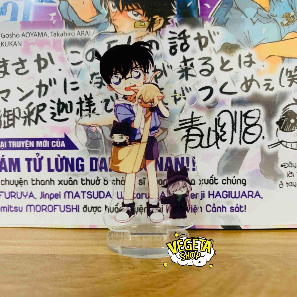 Mô Hình Tượng Standee Acrylic Mica 2 mặt cao 6,5cm - Conan Haibara Ran Mori Ayumi Mitsuhiko Genta Đội Thám tử nhí lớp 1B