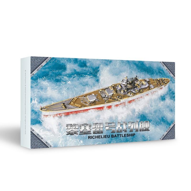 Mô Hình Lắp Ráp 3d Thiết Giáp Hạm Richelieu – Pháp