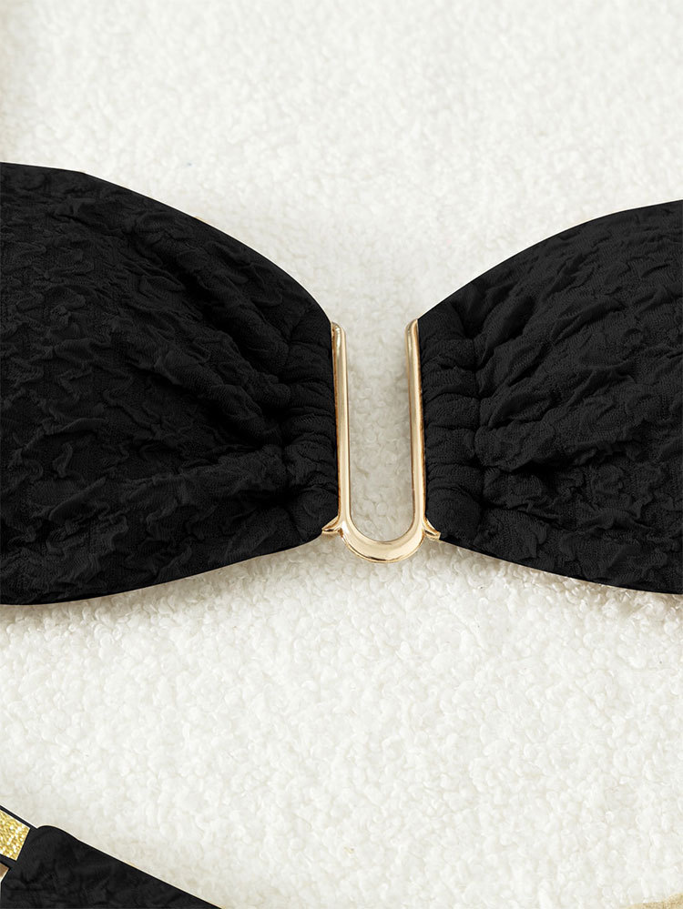 Mẫu Bikini hai mảnh Sling cạp cao hình chữ U chuẩn dáng chảnh
