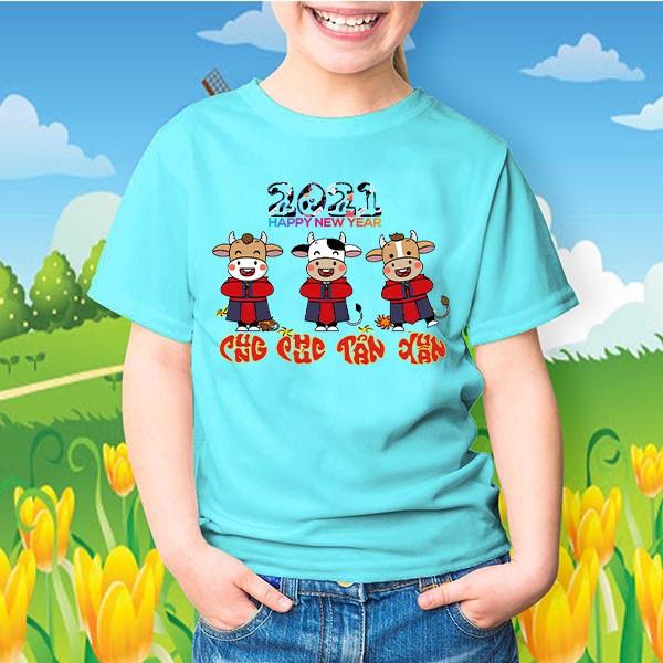 Áo Tân Sửu 2021 Cho Trẻ Em Siêu Cute | Áo Tết Cung Chúc Tân Xuân Đẹp LX09