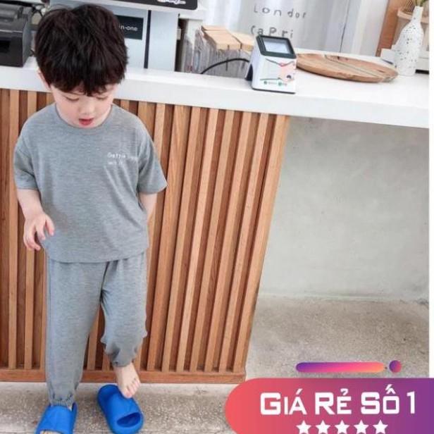 bộ minky mom tay ngắn quần dài cho bé trai bé gái - bộ ngủ cho bé