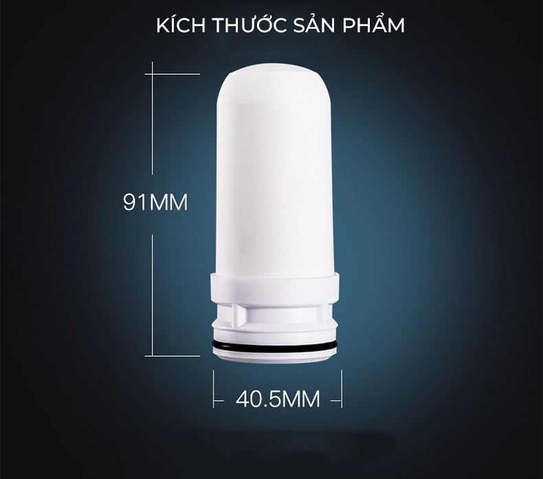 Lõi lọc nước thay thế cho bộ lọc tại vòi Konka KPW-LT01, lọc nước trực tiếp, sử dụng 3-6 tháng.