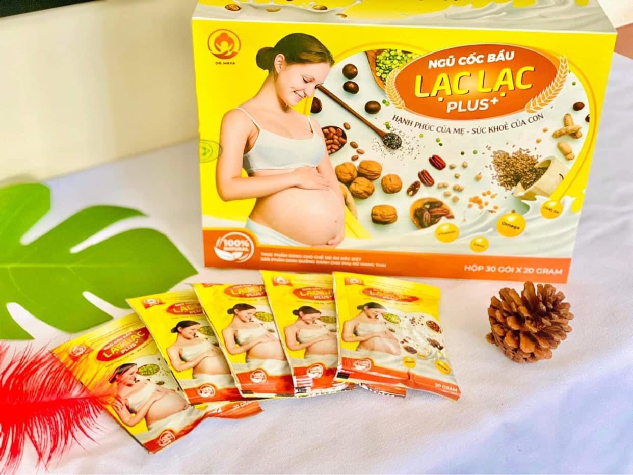 Ngũ cốc bầu Lạc Lạc plus hộp 30 gói/600gram - Tặng quà cho bé