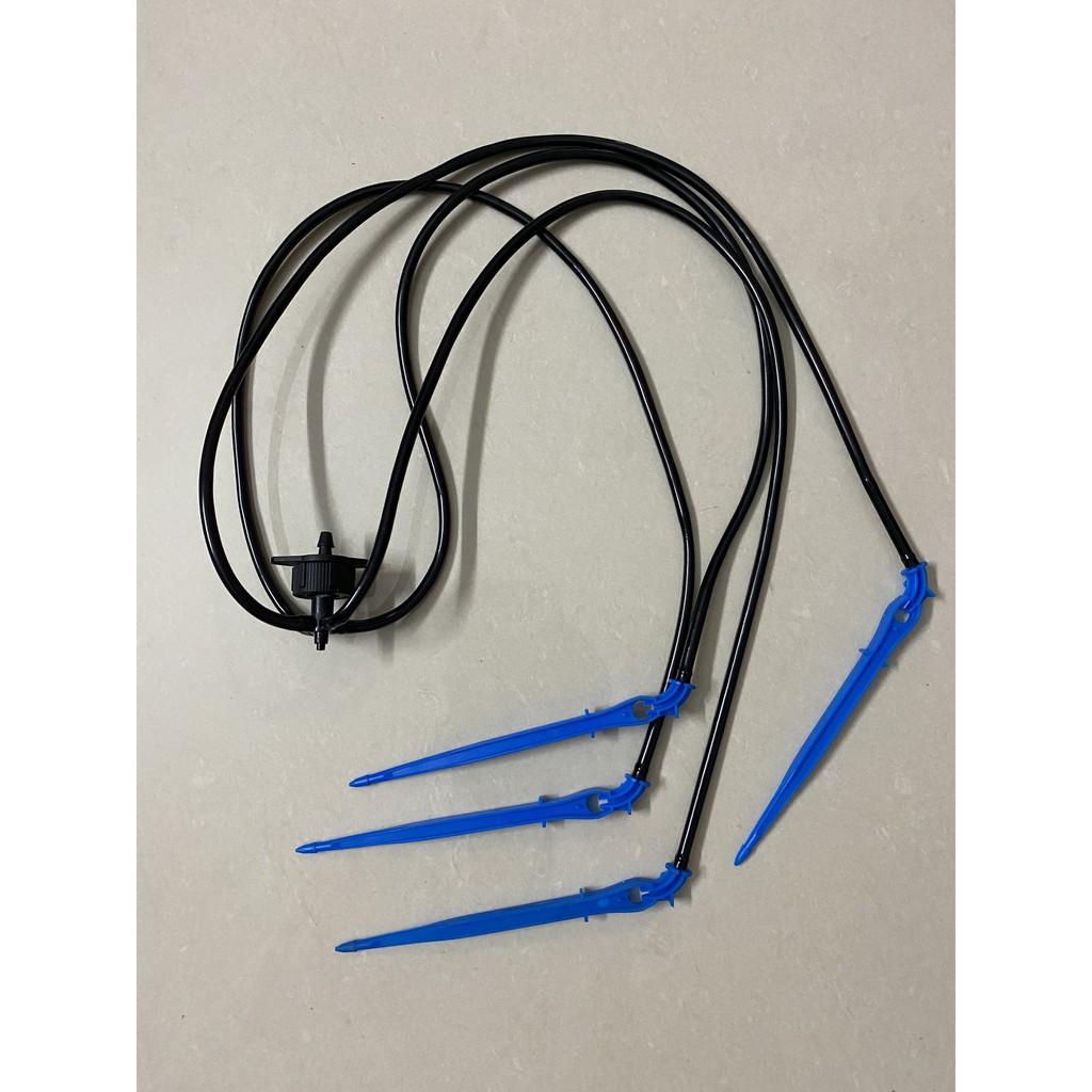 Bộ 4 que tưới nhỏ giọt có bù áp