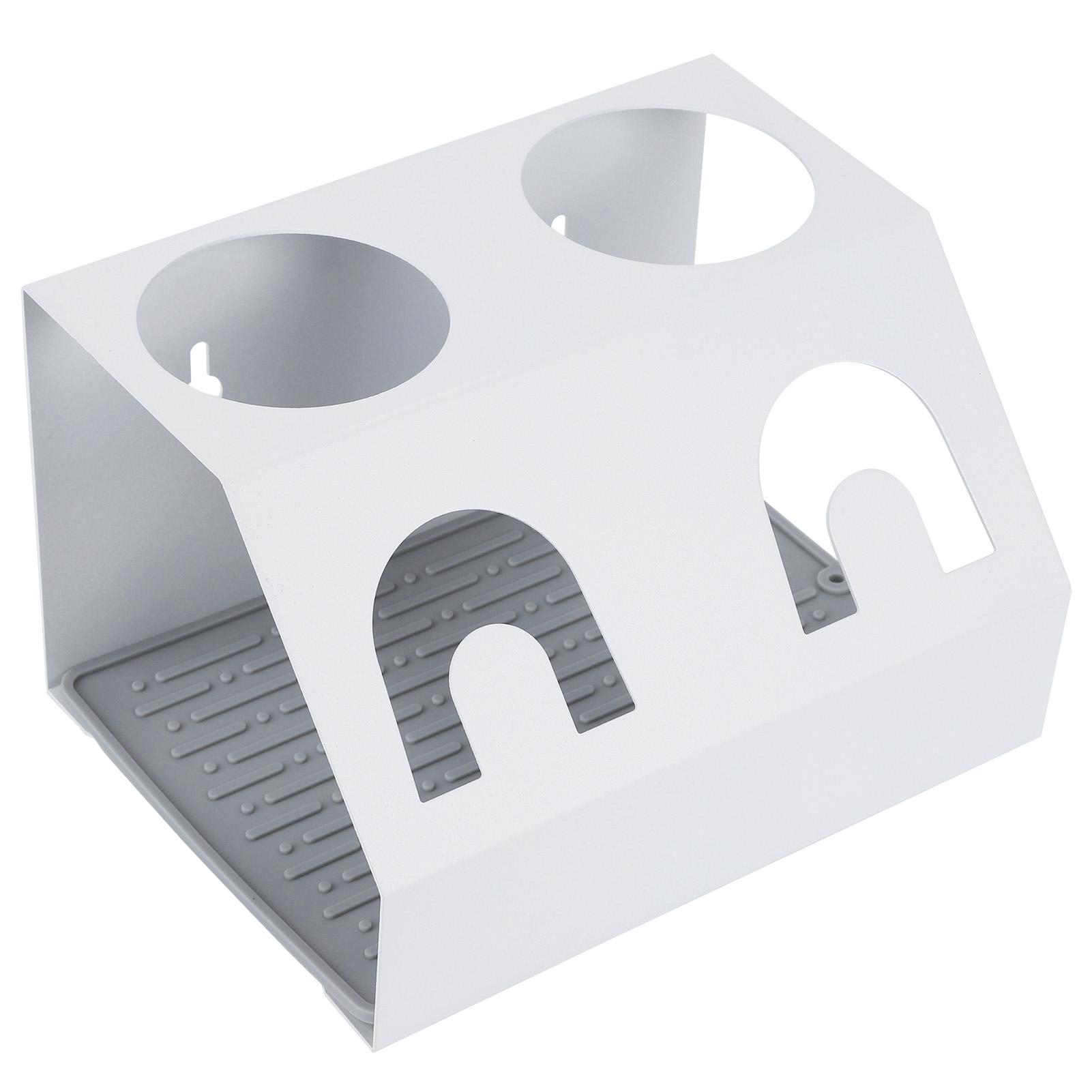 Nhà Bếp Phòng Ăn Dual Lỗ Thoát Nước Giá Soda Bình Món Ăn Điện Giá Đỡ Với Miếng Lót Cho Sodastream Phụ Kiện