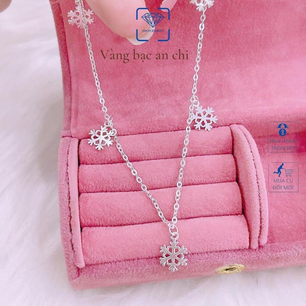 Lắc chân bạc nữ - Lắc chân nữ bạc thật mẫu mới mix mặt cười, Anchi jewelry