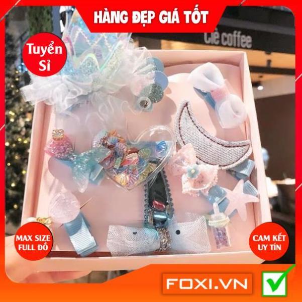 Set 10 kẹp tóc cho bé dễ thương Foxi-món quà xinh xắn không thể thiếu cho các bé gái